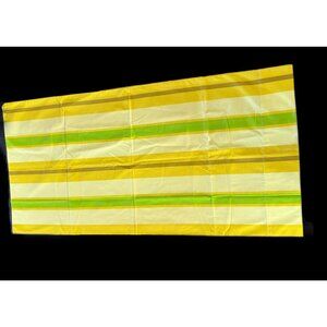 VTG 1970's Perma Prest King Size Gold Green Pillowcase